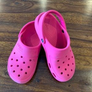 Girls - Pink Crocs - Size J1